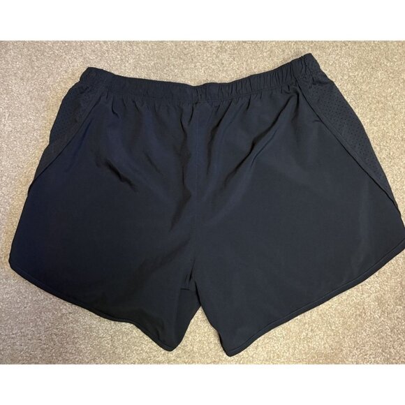 New Balance Running Shorts Women Large Black Workout Exercise Athletic 5” Inseam - Picture 5 of 6